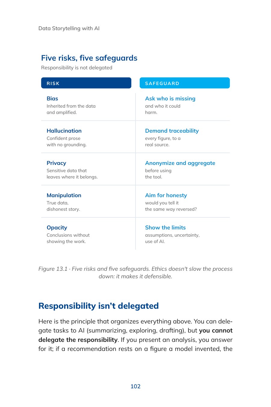 Page 102: five risks and five safeguards